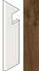 Ступень левая Атлас Конкорд Италия Хертвуд/ Heartwood Moka Battiscopa Sag.Sx AMA1 7.2x30