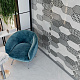 Вставка Kerama Marazzi Келуш 3 грань черно-белый 9.8x9.8 TOC006