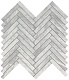 Мозаика Атлас Конкорд Италия Марвел Стоун/ Marvel Stone Bardiglio Grey Herringbone Wall 30.5x30.5 9SHB