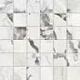 Мозаика Атлас Конкорд Форте Дей Марми Кварк/ Forte dei Marmi Quark Oyster White Mosaic Lapp Rett 30x30 610110001184