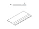 Бортик с выемкой закругленный Италон Контемпора Х2/ Contempora X2 Pure 30x60