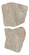 Мозаика Атлас Конкорд Италия Норде/ Norde Platino Path A+B Textured 54x54 A58O