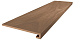 Ступень клееная SG518520R\GCF Монтиони коричневый матовый обрезной 33x119.5