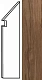 Ступень правая Атлас Конкорд Италия Etic Noce Hickory Battiscopa Sag.Dx AV8I 7.2x30