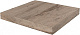 Ступень Kerama Marazzi DL501500R\GCS угловая клееная левая Про Вуд беж темный 33x33