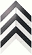 Мозаика Атлас Конкорд Италия Марвел Стоун/ Marvel Stone Chevron Cold Wall 25x30.5 9SCL