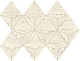 Мозаика Атлас Конкорд Италия Марвел Травертине/ Marvel Travertine White Mosaico Origami 28x41.2 AF9J