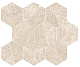 Мозаика Атлас Конкорд Италия Буст Стоун/ Boost Stone Ivory Mosaico Hex 25x28.5 A7CU