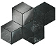 Мозаика Атлас Конкорд Италия Марвел Про/ Marvel Pro Noir St. Laurent Mosaico Esagono Lappato 30x35 ADVP