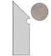 Ступень левая Атлас Конкорд Италия Двелл/ Dwell Gray Battiscopa Sag. Sx A1LG 7.2x30