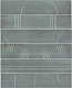 Панно Kerama Marazzi KMP3STA002RN6X Панно Мажорель голубой глянцевый из 6 частей 28.5x36