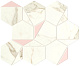 Мозаика Атлас Конкорд Италия Марвел Шайн/ Marvel Shine Calacatta Prestigio Rose Hex Silk 25.1x29 A4WS