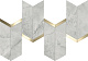 Декор Атлас Конкорд Италия Марвел Икс/ Marvel X Grey Cloud Chevron 19.2x46.3 AF8Z