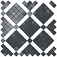 Мозаика Атлас Конкорд Италия Марвел Про/ Marvel Pro Noir Mix Diagonal Mosaic (Noir+Statuario Select) 30.5x30.5 9MVH