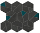 Мозаика Атлас Конкорд Италия Буст/ Boost Tarmac Mosaico Hex Jade 25x28.5 AN7A