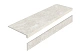 Ступень Старо Mystical Charm Bianco с подступенником 32x120 белый