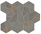 Мозаика Атлас Конкорд Италия Буст/ Boost Smoke Mosaico Hex Yellow 25x28.5 AN68